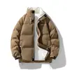 Nueva Estilo Otoño e Invierno Chaqueta de Algodón con Cuello Alto para Hombre, Abrigo de Algodón Engrosado, Ropa Exterior Cálida para Hombre, Ropa Casual para Adolescentes