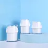 Frasco de Creme Facial Prensado a Vácuo Garrafa Portátil para Engarrafamento Caixa de Enchimento de Creme com Bico de Pato Cosmético Prensado Emulsão