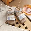 Zapatos de Playa para Niños 2026 Antideslizantes con Lazo de Encaje Verano Suela Suave Sandalias de Princesa para Niñas Nuevo Estilo Dulce