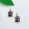 Accesorios de Joyería Colgante de Tortuga Colorida DIY Transfronterizos Colgante de Pulsera Aleación Accesorios de Gota de Aceite Pendientes Colgantes