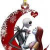Pesadilla de Halloween Personaje Animado Juguete Adorno para Árbol de Navidad Acrílico Adorno para Decoración de Fiesta Regalo