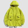 Jaqueta Outdoor Estilo Primavera & Outono 2024 para Homens e Mulheres, Jaqueta com Capuz, Jaqueta Funcional para Montanhismo e Montanha, À Prova de Vento e Impermeável