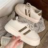 Zapatillas de Algodón Cálidas Estilo Coreano de Barra Paralela de Terciopelo para Mujer Invierno Ins Populares Suela Gruesa Suave para Uso en Casa y al Aire Libre Trbottomy Zapatos de Algodón Personalizados