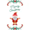 Adesivos de Vidro Decorativos de Natal Transfronteiriços 2027 para Criar Atmosfera em Vitrines, Adesivos de Vidro, Adesivos de Janela, Papai Noel Cartoon