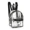 Mini Mochila Transfronteriza Pvc Gran Capacidad Mochila Portátil de Alto Valor Gato Estampado Pvc Mochila Transparente Impermeable