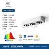 Downlight led cuadrado ultrafino de superficie antideslumbrante lámpara principal sin cabezal sala de estar un cabezal doble cabezal tres cabezales lámpara de cubo empotrada en techo lámpara de vesícula biliar