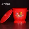 Escupidera de Plástico Roja para Bodas, Fiestas de Inauguración y Artículos de Dote