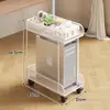 Soporte para Caja de Computadora de Uso Doméstico con Ruedas, Estante de Almacenamiento Móvil para Escritorio, Estante Organizador Multifuncional para el Borde del Escritorio de la Estación de Trabajo