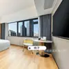 Móveis para Hotel Langju Conjunto Completo Personalizado Cama Box para Pousada Mesa de Cabeceira Apartamento de Reforma Quarto Padrão Conjunto Completo Design