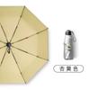 Sombrilla Solar Protección UV Doble Capa Plata Titanio Sombrilla Parasol Protección Solar Extra Fuerte Plegable para Mujer para Lluvia o Sol Doble Uso upf50+