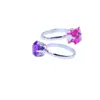 Anillos de Cristal de Imitación con Pedrería de Dibujos Animados Joyería Infantil Niñas Princesa Premios de Guardería Regalo Estilo Princesa