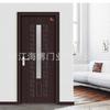 Puerta de madera de Jiangshan, directa de fábrica, de alta calidad, protección del medio ambiente, PVC, sin pintura, juego de vidrio interior, puerta de baño, cocina, balcón