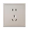 Painel de Tomada e Interruptor de Parede Oculto Cor Dourado Champagne Tipo 86 com Duas Portas USB e Duas Travas de Segurança para Crianças, Interruptor Simples, Paralelo ou Intermediário, Tomada de Cinco Furos