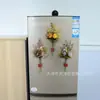 Flores Artificiais Rosa Névoa de Outono Buquê Amarrado à Mão Ímã de Geladeira Arranjo de Flores Decoração Cor de Outono Buquê de Rosas Flor de Seda Difusor de Aroma Vaso Arranjo de Flores