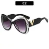 Gafas de Sol Retro Europeas y Americanas de Montura Grande con Personalidad Estilo Calle Versátiles Moda Exterior Protección UV Tendencia Unisex Gafas de Sol Transfronterizas