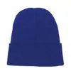 Gorro de Punto Liso de Color Sólido para Hombres y Mujeres, Gorro Cálido de Lana para Otoño e Invierno, Forma Redonda sin Visera, Envío Directo de Fábrica