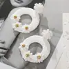Aretes de Flor de Rafia Transfronterizos, Aretes de Corona Tejidos a Mano, Aretes de Margarita Festivos Estilo Bohemio