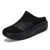 Novos Sapatos Slip-On Transfronteiriços, Sapatos Casuais Femininos de Solado Grosso e Tamanho Grande, Respiráveis, Leves, Confortáveis para Caminhar, Sapatos de Balanço para Mulheres