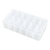 Caja de Componentes Modulares Engrosada de 12 Compartimentos Caja de Material Plástico Accesorios para Planificador Papelería Caja de Rejilla y Cinta Caja de Almacenamiento