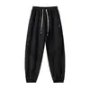 Pantalones finos de verano de secado rápido para hombre, pantalones casuales de seda helada para hombre, pantalones cortos holgados, pantalones jogger de moda, pantalones deportivos