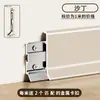 Rodapé espesso em liga de alumínio estilo creme, rodapé metálico simples para decoração de interiores, disponível para entrega imediata
