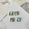 Azucarero 6*8 Rectangular Esquina Recta Pedrería para Uñas Cubitos de Hielo Caramelo de Roca Pedrería de Punta Inferior Súper Brillante Vidrio K9 Decoración de Uñas