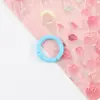 Llavero Anillo Color Pintura Horneada Hebilla de Resorte Conexión de Apertura Hebilla de Tarjeta Colgante Adorno Anillo para DIY Hecho a Mano