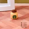 Paisaje en Miniatura Taza de Bebida de Té con Leche Juguete de Comida Decoración DIY Accesorios de Bolsa Ciega Mini Escritorio Adorno Creativo para Casa de Muñecas