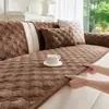 Cojín de Sofá Todas las Estaciones Universal 2026 Nuevo Sala de Estar Felpa Engrosada Antideslizante Funda de Alfombrilla Otoño Invierno Toalla de Sofá Funda de Tela