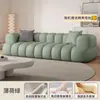 Sofá de tecido estilo creme francês minimalista nórdico para sala de estar, apartamento pequeno, casa para alugar, sofá simples para casa estilo celebridade da internet