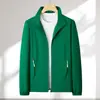 Chaqueta Softshell Fina para Exteriores para Grupo Ropa de Trabajo Personalizada Impermeable Cuello Alto de Negocios Chaqueta de Trabajo Estampar LOGOTIPO