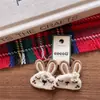 Nuevo Estilo Coreano Niños Otoño e Invierno Lindo Animal de Peluche de Algodón Cabeza de Conejo Cabeza de Oso Pinza para el Pelo Niñas Rosa Color Café Diadema