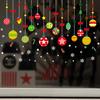 Fan Xi XH6258 Adesivos de Parede de Natal Ano Novo Desenho Animado Bola de Natal Colorida Decoração de Natal Janela de Vidro Adesivos de Parede