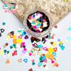 Comércio Exterior Transfronteiriço Nail Art Decoração de Unhas Pó Glitter Popular Lantejoulas de Formato Especial Gradiente Misto DIY Feito à Mão Cola de Cânhamo