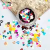 Pó de Glitter Popular para Nail Art da Amazon Maquiagem de Palco Flash Iluminador Corporal Joias para Unhas Atacado Alto Brilho