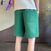 Shorts Casuais Masculinos Verão Tendência Marca Calças Finas Moda Solta Roupa Estilo Hong Kong Calças Esportivas