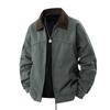 Primavera y Otoño Nuevo Estilo Americano Herramientas Vintage Solapa Chaqueta de Pareja Abrigo Suelto Moda Trendy Casual Abrigo Masculino