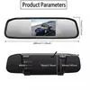 Espelho Retrovisor Av 4,3 polegadas Monitor de Carro Hd Tela Van Imagem de Ré 12-24V Carro Universal Dvd