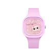 Al por mayor del fabricante Cuadrado Labubu Bubble Mart Decoración de Reloj Silicona Cuarzo Estudiante Tailandia Transfronterizo Dibujos Animados