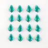 Atacado 11*16mm Folha de Bordo Furo Único Pingente de Vidro Cristalino Acessórios de Joias para Roupas Acessórios de Colar Brincos em Estoque