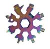Llave Copo de Nieve Hexagonal Multifunción Portátil para Exterior 18 en 1 Llave Octogonal de Aleación