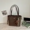 Bolsa Elegante para o Trabalho para Mulheres, Nova Moda Vintage de Verão 2026, Bolsa de Ombro Versátil, Bolsa Tote de Grande Capacidade