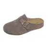 Sapatos Birkenstock de Solado Macio para Mulheres, Chinelos de Solado Grosso para Uso Externo, Novo Estilo Primavera/Verão 2026, Meio Chinelos Birkenstock Slip-On Fechados na Ponta, Sandálias