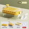 Bandeja de Hielo Tipo Prensa Molde de Cubitos de Hielo de Grado Alimenticio para Refrigerador Doméstico, Fabricador de Cubitos de Hielo, Caja de Almacenamiento de Hielo de Gran Capacidad