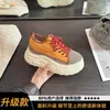 Versión de cuero suave~Nuevos zapatos de mujer con plataforma que aumentan la altura, zapatillas dad de moda y versátiles, zapatillas casuales con suelas de plataforma y aumento de altura interno
