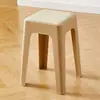 Venta Directa de Fábrica de Taburetes Modernos Simples Apilables para Mesa de Comedor para Adultos, Resistentes y Duraderos, Taburetes Cuadrados con Cubierta Suave para la Sala de Estar, Engrosados y Antideslizantes