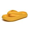 Chinelo de Dedo Cor Sólida Estilo Casal Solado Grosso Masculino e Feminino Chinelos Verão Respirável Tamanho Grande Design Antiderrapante Solas Macias Fashion