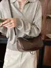 Bolso de moda de un solo hombro tipo dumpling para mujer de este año, nuevo bolso bandolera de sillín retro texturizado estilo coreano 2026, transfronterizo