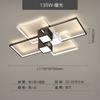 Candeeiro de teto da sala de estar nórdico moderno minimalista combinação retangular atmosfera da casa preto e branco minimalista iluminação do quarto quarto
