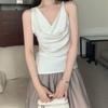 Estilo Doce e Perfumado, Top Colete Sem Mangas Ombro a Ombro, Conjunto de Duas Peças Calça Casual Wide Leg de Cintura Alta Verão 2026